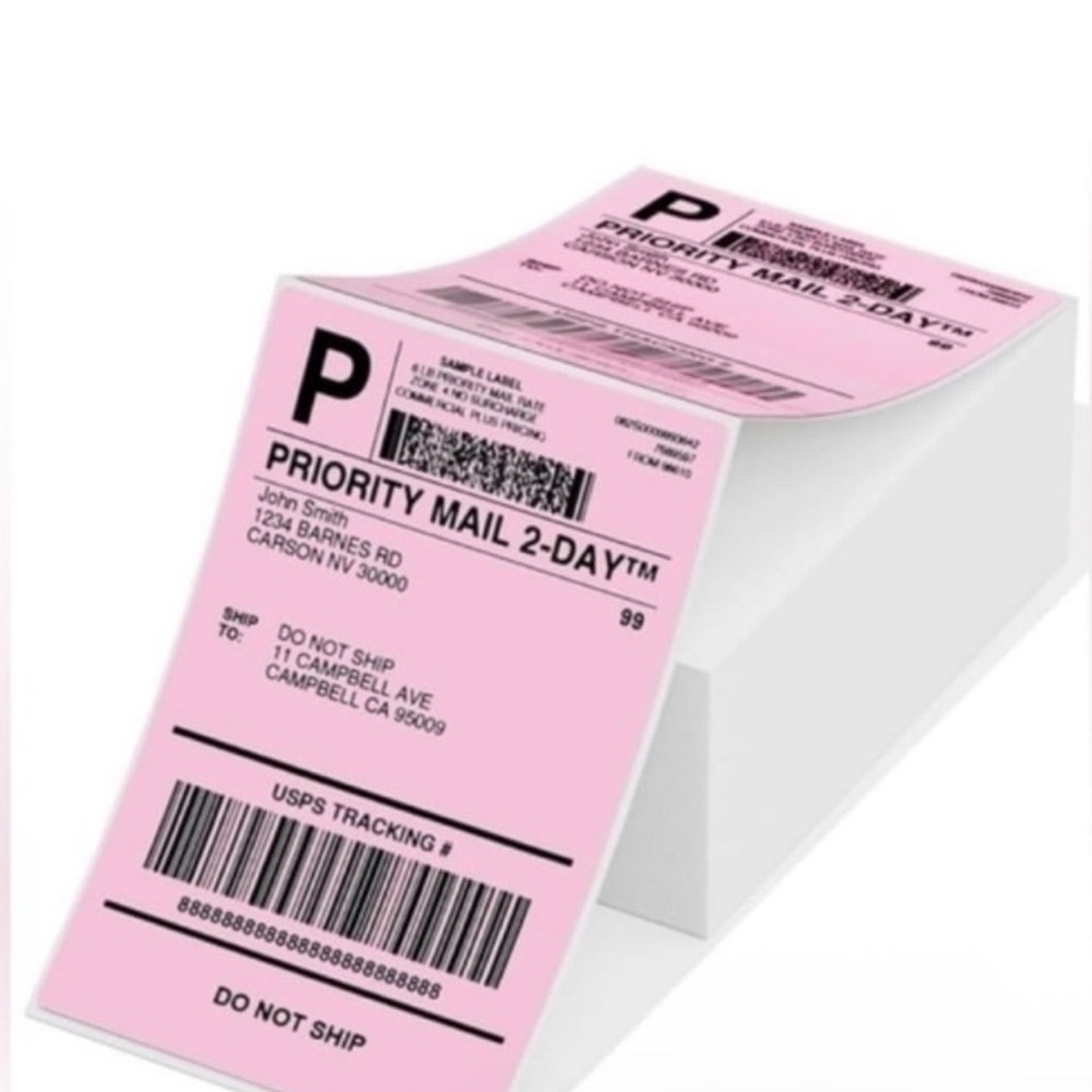 Unlisted Pink Mailing Labels